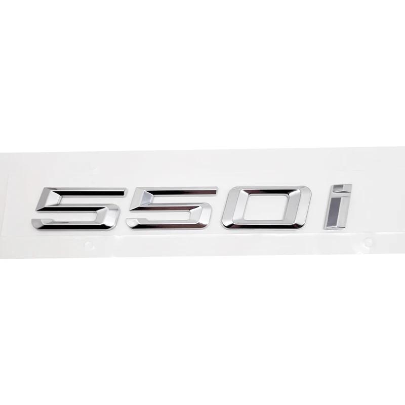 ABS Car Rear Trunk Letters Logo Badge Emblem Sticker For BMW 5 Series 520i 525i 528i 530i 535i 540i 523i E39 E60 E61 F10 F11 G30