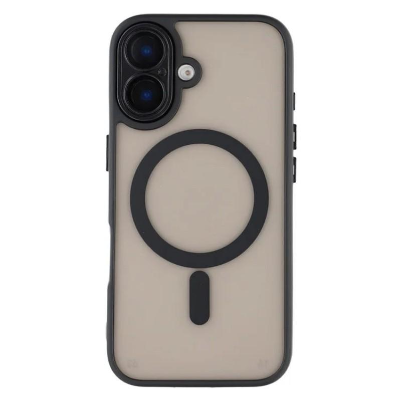 For iPhone 16 Back Cover Compatible with MagSafe WANLONFENG QB1 Series PC TPU Shockproof Phone Case
