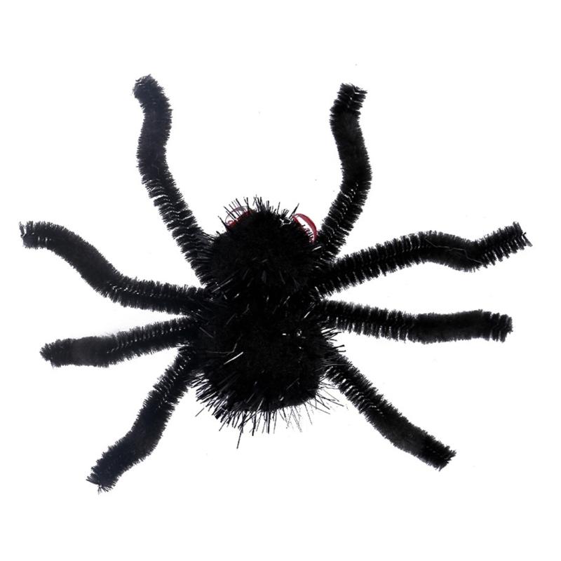 

Fuzzy Spiders Hair Clip Halloween Side Clip Hairpin Hair Styling Tool for Side Bangs Punk Adult Kids Festival Decors чёрный