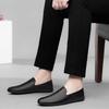 Pánské kožené boty módní luxusní designové mokasíny módní business casual společenské boty pro muže pohodlné ležérní ploché boty měkká podrážka boty pro řidiče