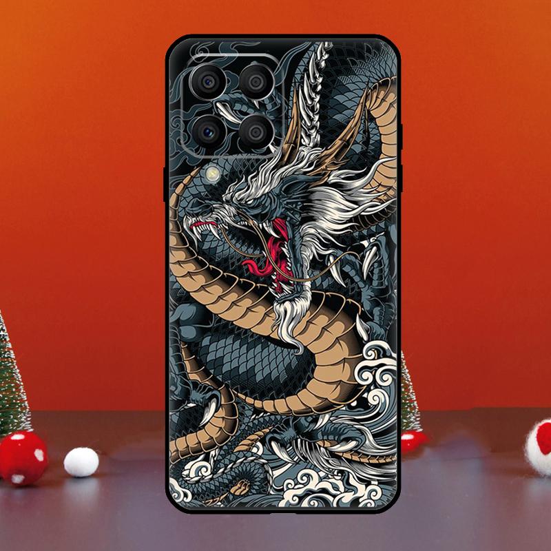 Japanese Dragon Style For Samsung Galaxy M06 M16 M14 M34 M54 M11 M21 M31 M13 M33 M35 M53 M55 M15 M12 M32 M52 Case