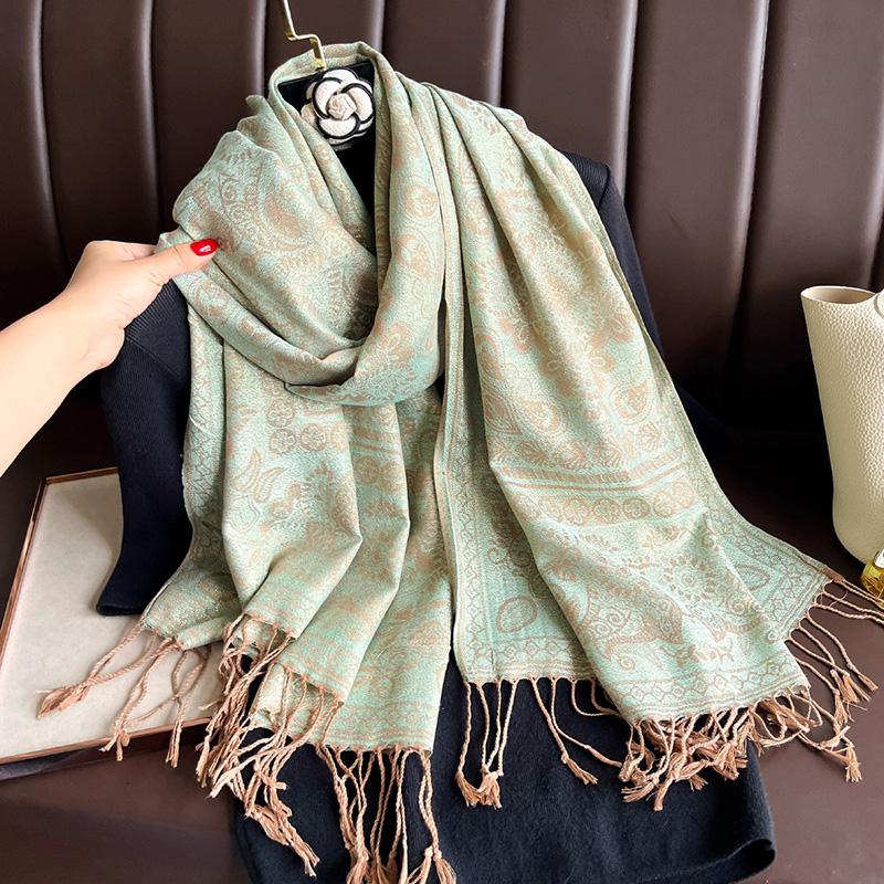 

Luxury Brand Autumn Cashmere Pashmina Shawl Women Wrap Warm Winter Scarve Design Print Female Stoles Scarf Lady Outdoor Bufanda 70 x 190cm
