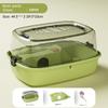 Transparent Hamster Habitat Ventilation Gerbils House Portable Large Hamster Cage  for Bunny