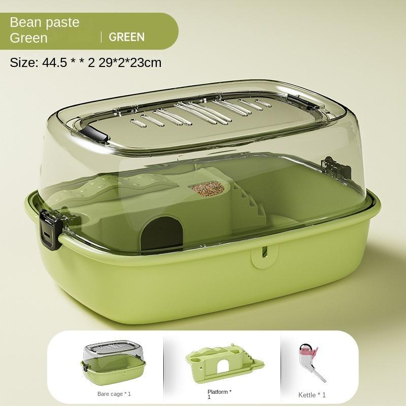 Transparent Large Hamster Cage Openable Top Hedgehog Villa New Hamster Habitat  for Small Animals