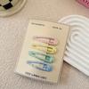 4pcs Fashion Simplicity Kids Barrettes for Girl Glitter Sequin Solid Color Hair Clip Children Hair Accessories Headwear
