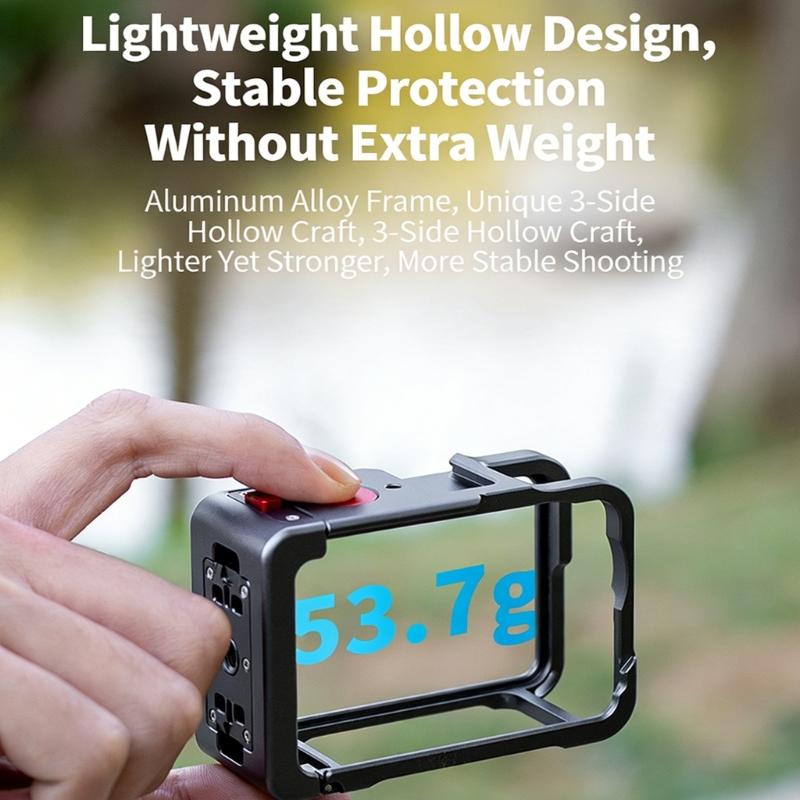 MultiFunctional Expansion Frame for Action 6 Cameras Frame Support Horizontal Vertical Shoot Quick Release Mechanism
