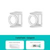 360° Rotating Transparent Wall-Mounted Retractable Hanging Rod Bracket