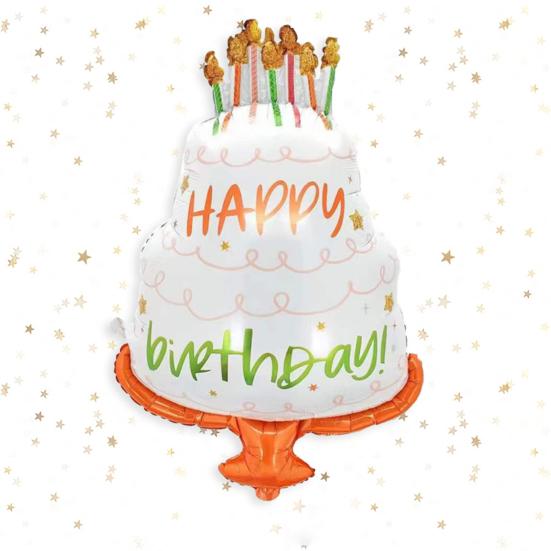 Birthday Party Balloon DIY Scene Layout Various Styles Birthday Cake Toy Decoration Creative Inflatable Cartoon Aluminum Foil Balloon Party