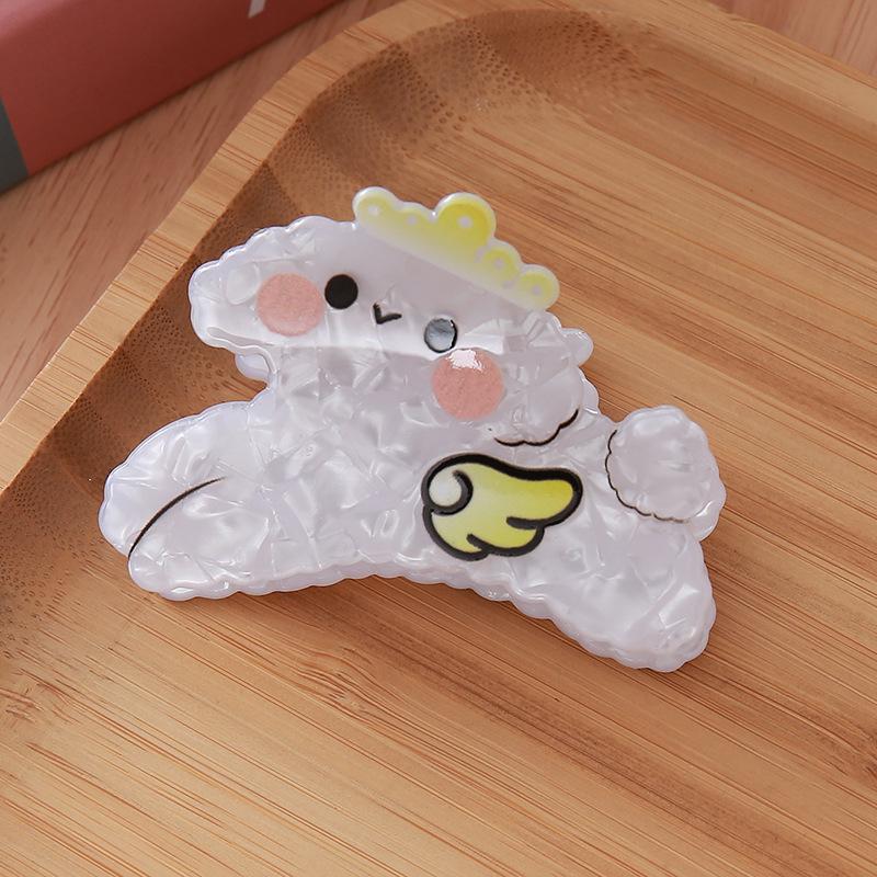 Tangli Crown Puppy Cartoon Multicolor Cute Shark Hair Clip for Women жёлтый
