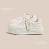 Original Little White Shoes Women's Autumn New Student Versatile Round Head Platform Big Head Shoes Niche Board Shoes