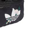 New Adidas Originals Recycled Material Satin Panel Crossbody One Shoulder Fanny Pack Regular Women's Black II3405