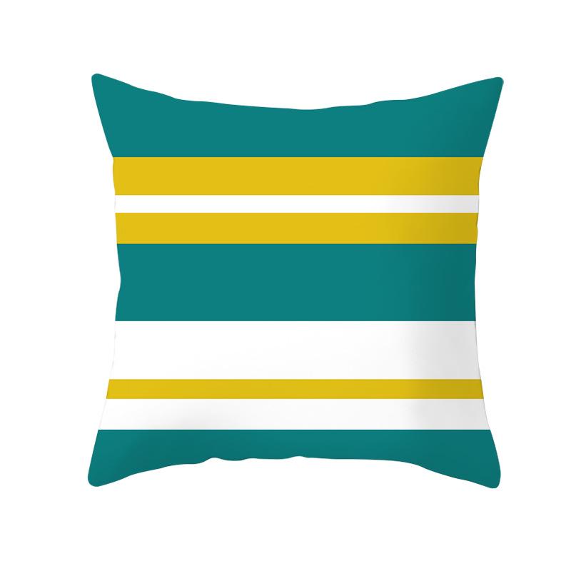 Geometryczny Nadruk Cyfrowy Poszewka na Poduszkę Skórka Brzoskwiniowa Nowoczesny Prosty Styl Poszewka na Poduszkę na Sofę Pokrowiec na Poduszkę Samochodową Dekoracja