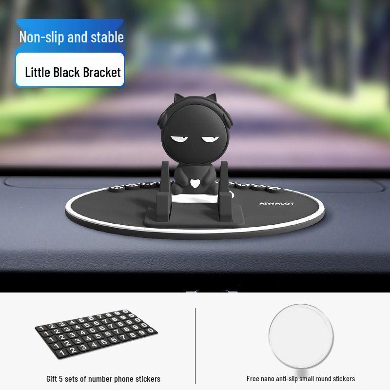 Kreslený držák na telefon na palubní desku auta - Multifunkční držák pro podporu navigace