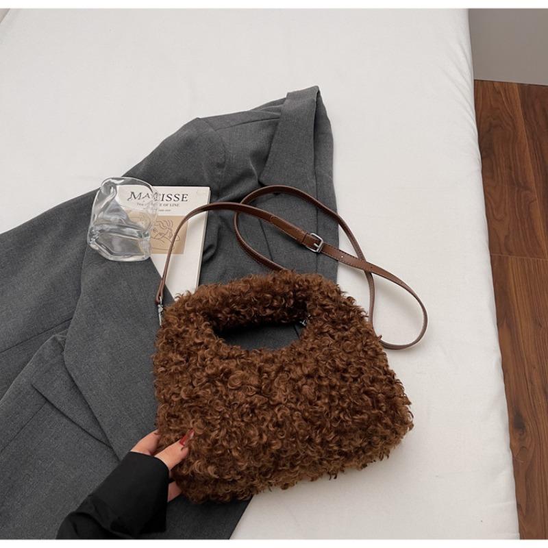 

Нишевая высококачественная сумка-мессенджер Mao Mao для женщин, новая осенняя модная и простая одноплечевая сумка темно-коричневого