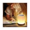 Led Colorful Creative Wood Grain Rechargeable Night Light Bedside Table Lamp Atmosphere Light Touch Pat Light