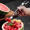Professional Stainless Steel Watermelon Slicer With Fork Fruit Cutter Gadget Multifunctional Kitchen Tool For Home Use