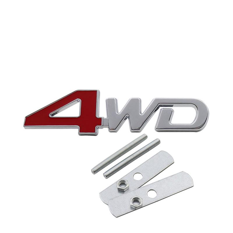

3D Стайлинг автомобиля 4WD Полный привод Внедорожный 4 x 4 для автомобиля внедорожника Капот Крыло багажник Задний капот Шильдик Наклейка Эмблема Значок Наклейка g-chrome-red