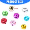 36Pcs Eco Friendly Colorful Cross Bells For Christmas Tree Decorations DIY Crafts With Durable Vacuum Plating Finish