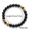 Fashionable Men Natural Stone Handcrafted Bracelet For Everyday Wear Irregular Tiger Eyes Beads Braslet Cool Biker Hand Jewelry