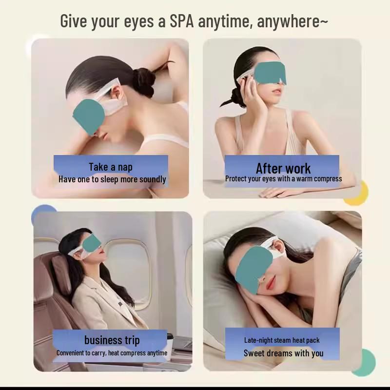 Disposable Lutein Steam Eye Mask: Relieves Eye Fatigue & Dryness, Portable & Individually Packaged