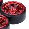 4Pcs Bright Color Lightweight Good High Durability 1/10 Remote Control Car Tires Replacement Parts Vehicle Toy Tire