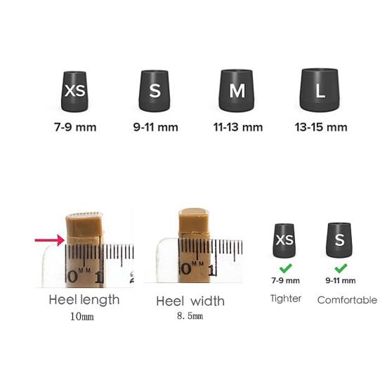 Health & Beauty 1Pair Heel Foot Care Tool Protectors Solid Color Anti-Slip PVC Stiletto Covers for Outdoor