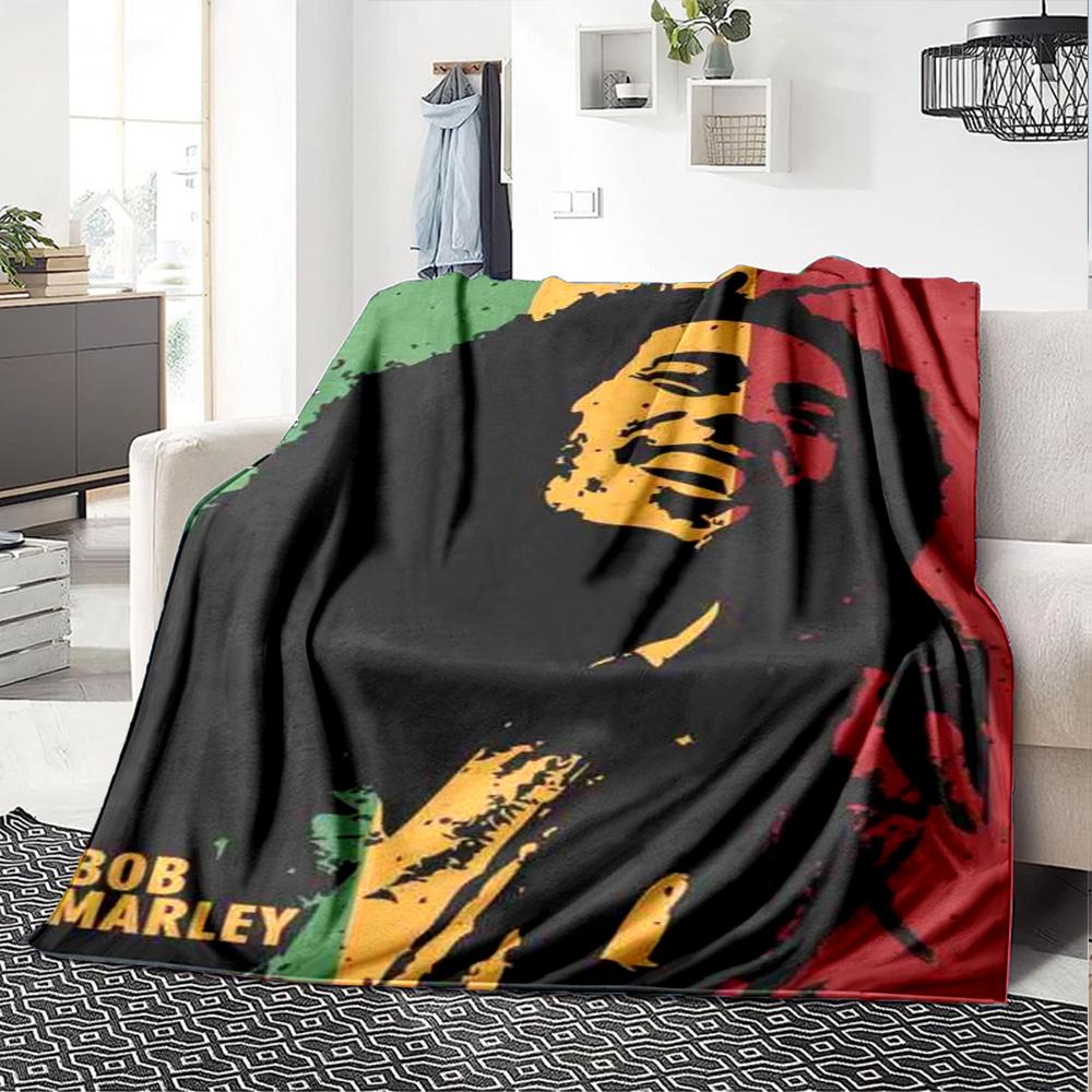 Bob Marley Blanket Soft Warm Cozy Great for Bed Couch Office Chair for All Seasons Modern Perfect Gift for Relatives and Friends