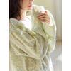 Mishow Women's Wool Blend Diamond Hollow Knit Top
