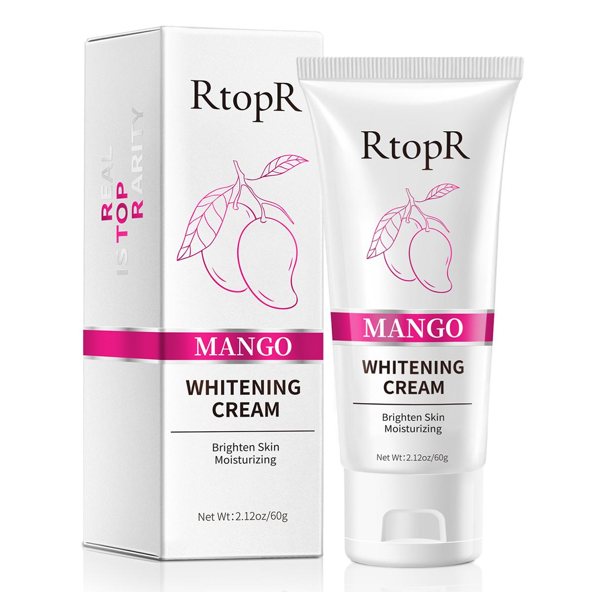 

RtopR Отбеливающий крем с манго увлажняет и осветляет кожу благодаря длительному увлажнению, которое разглаживает кожу до белого цвета 1pcs