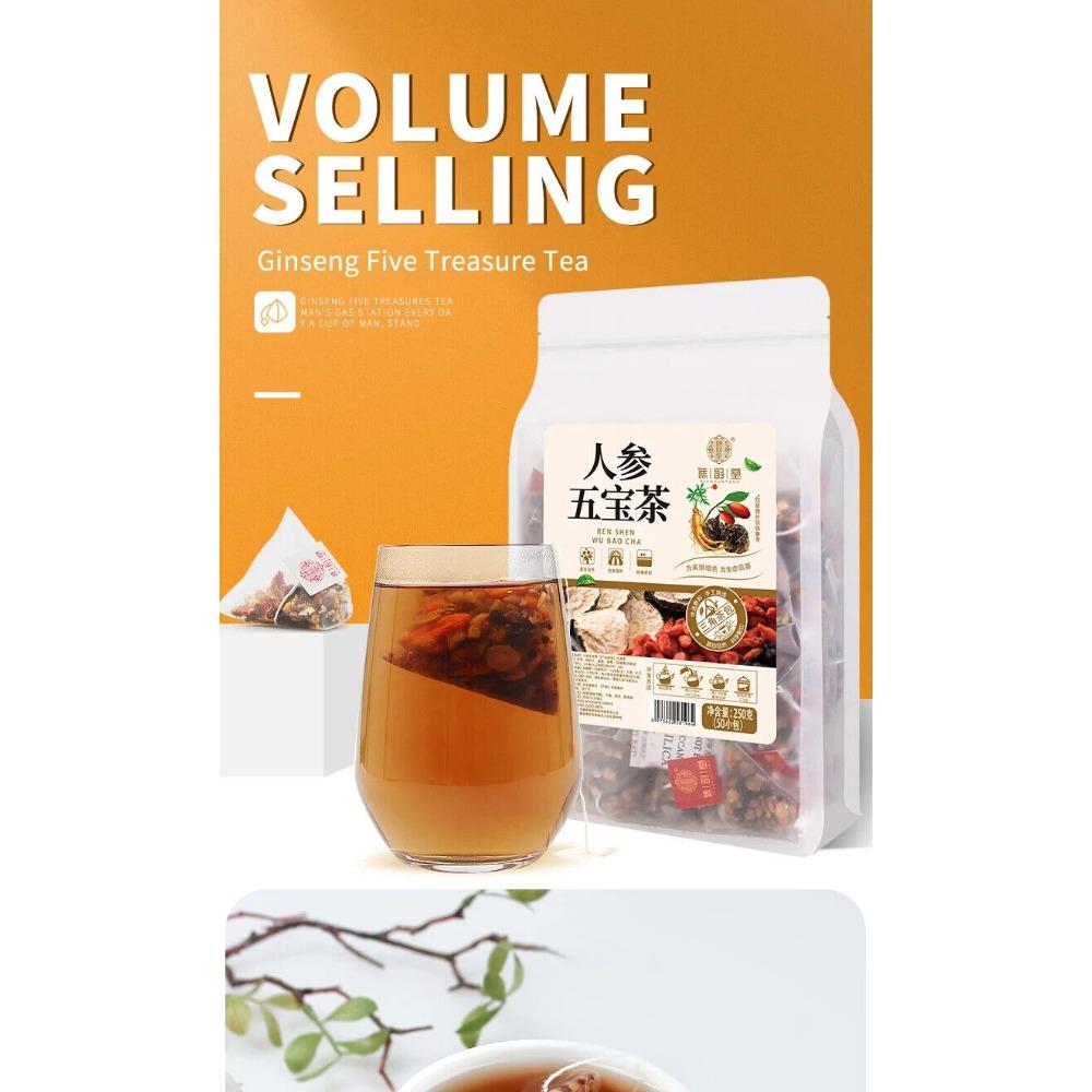 Tè Erboristico Ginseng Cinque Tesori 250g