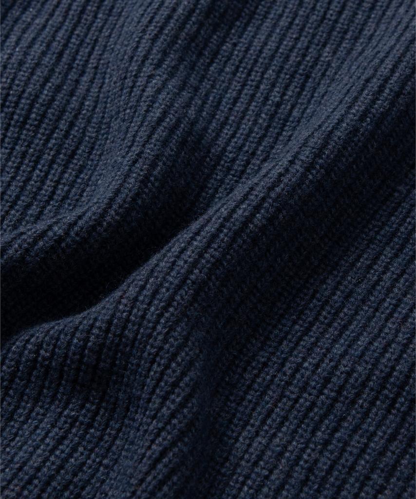 NONBLANK [Hyun Kim] Lambswool Round Knit_Dark Navy