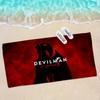Devilman Crybaby Anime Bath Towel Microfiber Soft Water Absorbing Breathable For Girl Kids Decorative Cartoon Beach Towel