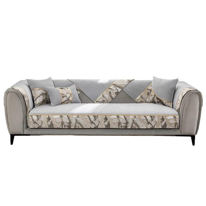 Saltea de vară de înaltă calitate, pernă de canapea, pernă antiderapantă, canapea din piele de lemn masiv, material textil complet acoperit