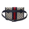 Gucci Fanny Pack Ophidia Distressed Vintage Old Flower Logo Silver Label Red and Blue Webbing Shoulder Crossbody Bag Canvas with Leather Trim Waist