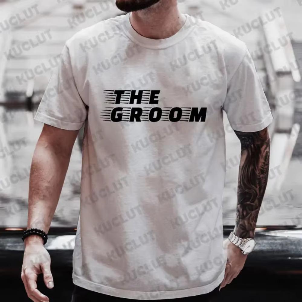 Groom Squad Groomsman T Shirts Male Team Future Groom Wedding Graphic Evg Tops Best Man Single Farewell Bachelor Stag Party Tees