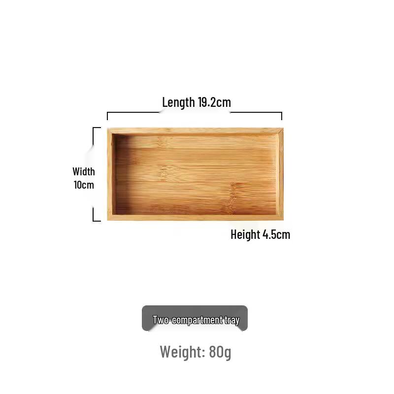 

OLOEY Japanese Style Bamboo and Wood Tea Tray
