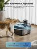 Water Fountain Cordless, Wireless Pet Water Fountains for Cats Indoor,Battery Operated Cat Drinking Fountain with Motion Sensor,