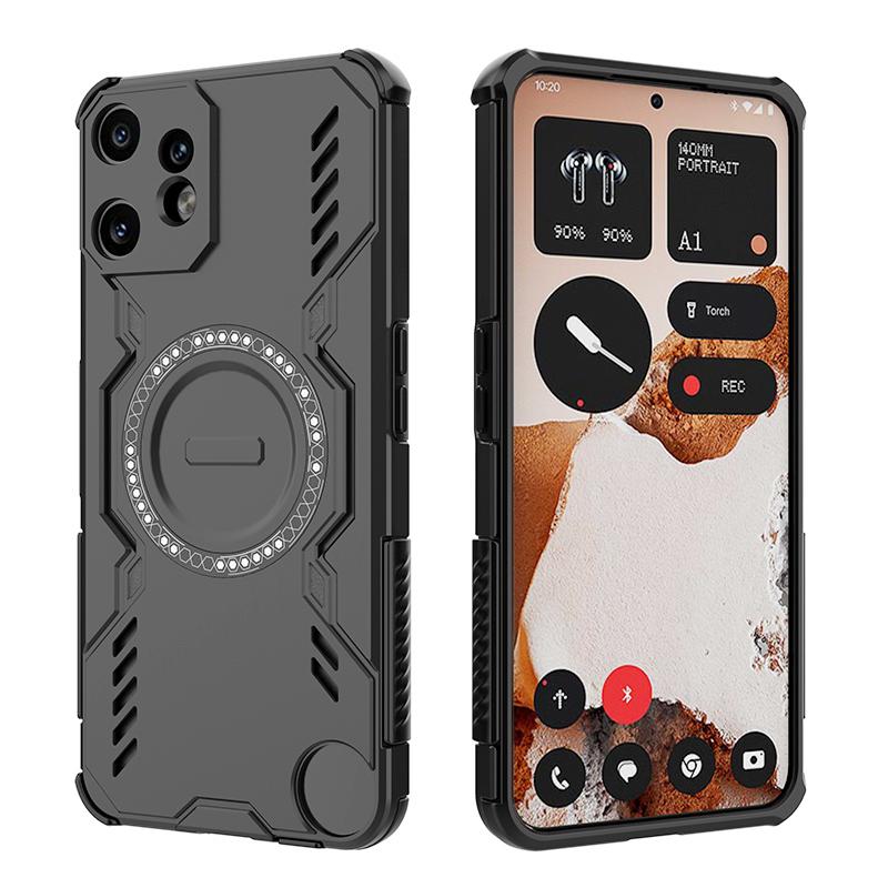 KEYSION Hollow Heat Dissipation Case for Nothing CMF Phone 2 Pro Magnetic Cooling Shockproof Phone Cover for for CMF Phone 2 Pro