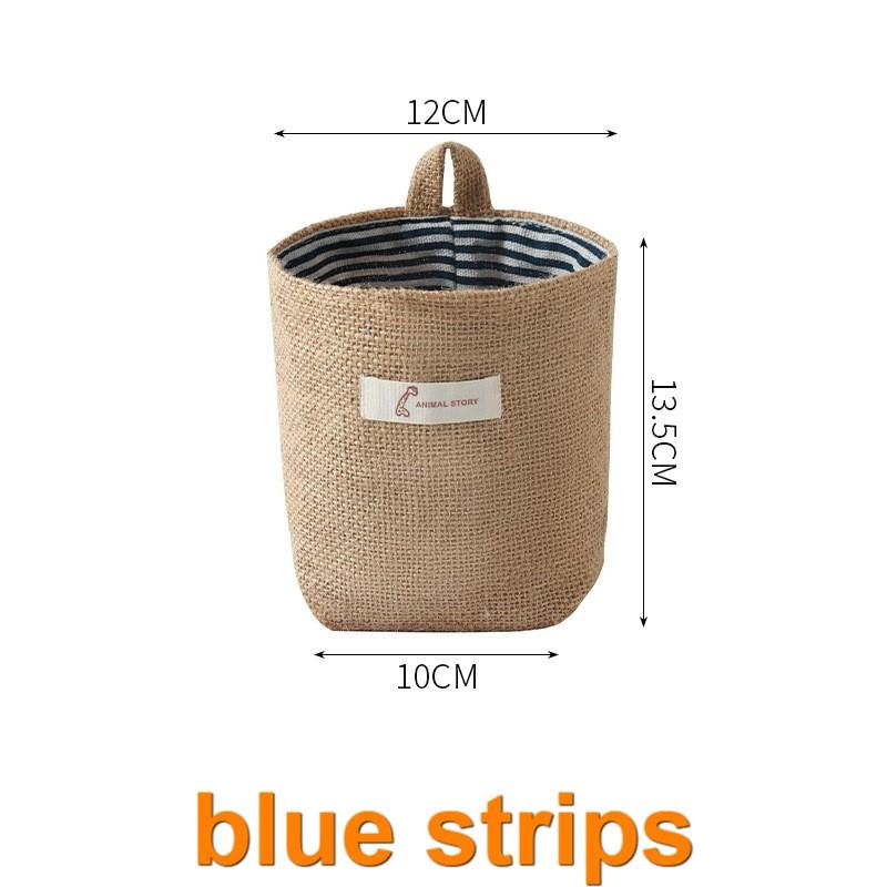 Cotton and Linen Fabric Storage Bag,Three-dimensional Hanging Storage Bag,for Placing Small and Miscellaneous Items