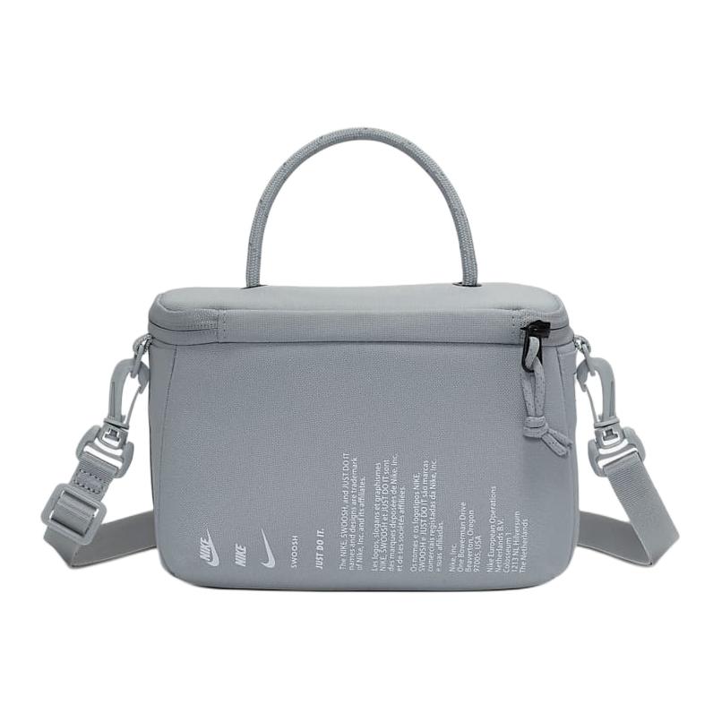 Nike Classic Minimalist Fashion Zipper Closure Fabric Tote Shoulder Crossbody Bag Unisex bags Wolf-Grey FN3059012
