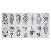 14pcs Temporary Flower Animal Tattoos Paper Waterproof Fake Tattoo Stickers Sets