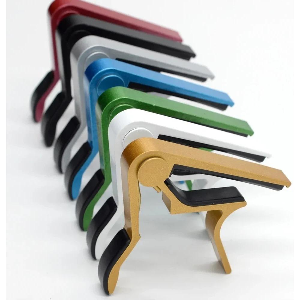 High Quality Aluminium Alloy Guitar Capo Guitar Accessories Quick Change Clamp Key Acoustic Classic Tone Adjusting Guitar Parts