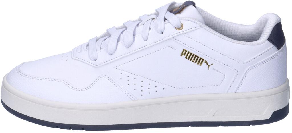 Кроссовки Puma Court Classic белый/галактический серый/золотой