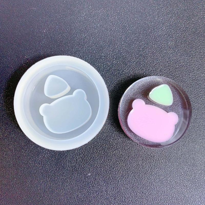 Moule en Silicone Souple Moule Sable Mouvant Crème Glacée Art Résine Artisanat DIY Pendentif Fait Main Breloques Fournitures de Fabrication de Bijoux