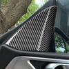 Real Black Carbon Fiber A-pillar Speaker Trim For BMW 4Series M4 G22 G82 G83 21+