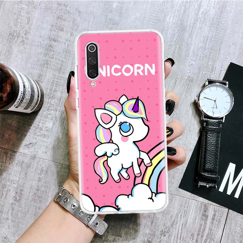 Jednorožec Růžový Mýtus Kreslený Kryt na Telefon Pro Xiaomi Redmi 9 9A 9C 9T 10 10A 10C 8 8A 7 7A 6 6A K40 K20 Pro K30 S2 10X s Potiskem