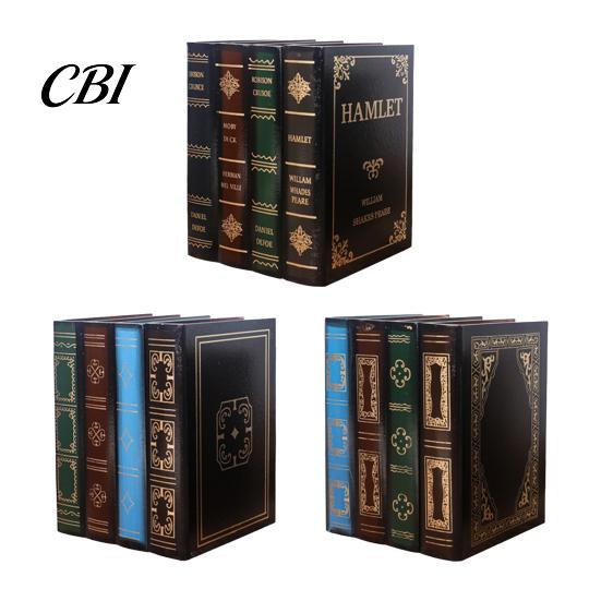 Libro Segreto Contenitore Decorazioni Finte, Design Vuoto con Coperchio Ribaltabile, Scatola Decorativa Stile Scatola Vintage, per Tavolino, Esposizione su Libreria