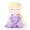 16 Inches Plush Dolls Purple Flower Princess Baby Girls Toys Purple Dress for Baby Girls Birthday Gifts