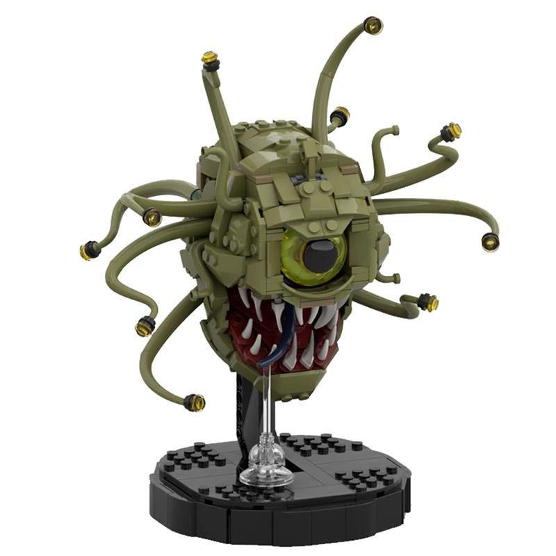 MOC DIY Dungeonsed-Beholders/Demo Cannibal Monster Building block kit Robot Game Character Monster Brick Kids Birthday Toy Gift