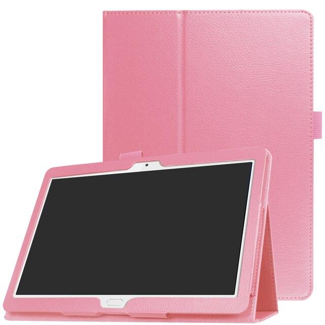 

Чехол для Huawei MediaPad M3 Lite 10 BAH-W09/AL00, тонкий складной чехол-подставка из искусственной кожи, чехол для планшета Huawei M3 Lite 10,1 MediaPad M3 Lite 10.1 розовый